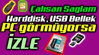 BILGISAYAR HARDDISKI GORMUYORSA IZLEYIN [upl. by Silera]