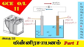 மின்னிரசாயனம்  Electrochemistry  Grade 11 Science  GCE OL Tamil Medium [upl. by Eliott]