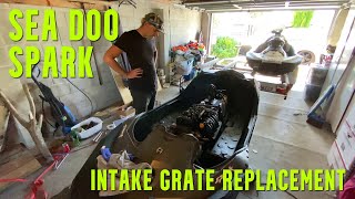 Sea Doo Spark  Intake Grate Replacement [upl. by Samoht]