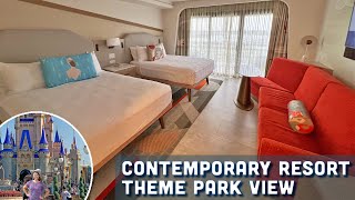 Theme Park View Room Full Tour  Disneys Contemporary Resort  4K  Walt Disney World [upl. by Lesab]