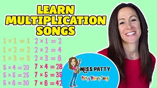 Learn Multiplication Songs for Children Times Tables Multiply Numbers 112 for Kids by Patty Shukla [upl. by Devol193]