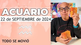 ACUARIO  Horóscopo de hoy 22 de Septiembre 2024 [upl. by Grevera]