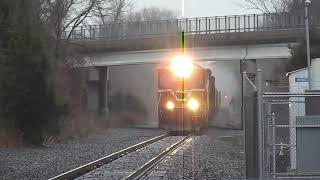 Connecticut Southern CSO4 At Windsor Locks CT Train Station  4122022 [upl. by Walling]