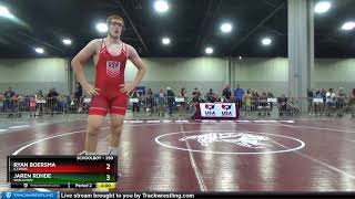 Schoolboy 250 Ryan Boersma Illinois Vs Jaren Rohde Wisconsin [upl. by Kutzer647]