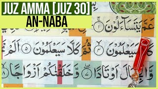 BELAJAR MENGAJI QURAN SURAH AN NABA AYAT 140 JUZ AMMA PELAN DAN TARTIL PART 583 [upl. by Nilok779]