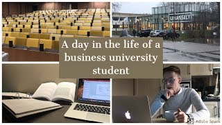 A Day in the Life of a Business University Student l UHasselt Belgium [upl. by Yelrebmik]