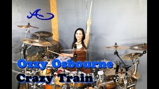 Ozzy Osbourne  Crazy Train drum cover by Ami Kim 52 [upl. by Eurd29]