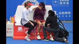 Maria Sharapova vs Wang Xinyu  2019 Shenzhen Open Second Round  WTA Highlights [upl. by Ahsiekrats]