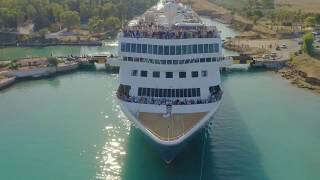 Braemar cruising through the Corinth Canal [upl. by Aneen185]