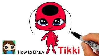 How to Draw Miraculous Ladybug Kwami Tikki Easy [upl. by Arjan]