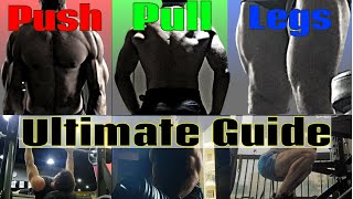 ULTIMATE GUIDE to the PUSH PULL LEGS SPLIT Exercises Sets Modifications [upl. by Poppas]