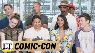 Comic Con 2017 Flash Stars Dish on WestAllen Wedding Iris Becomes Leader for Team Flash in S… [upl. by Market]