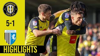 Harrogate Town 51 Gillingham highlights [upl. by Butcher183]