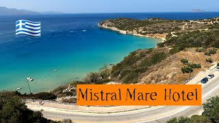 MISTRAL MARE HOTEL  a place with the MOST BEAUTIFUL VIEW  Istro  Crete  Greece [upl. by Balcke]