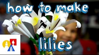 How To Make Paper Lilies [upl. by Hotchkiss]