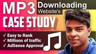 🔥 Songs Downloading Site Case Study  Ranking  Traffic  Earning [upl. by Adyahs]