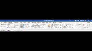 Advanced Formatting Tab 9 in MS Word Windows [upl. by Westhead998]