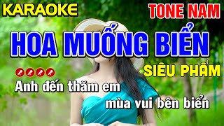 ✔CHUYỆN TÌNH HOA MUỐNG BIỂN Karaoke Tone Nam  Tình Trần Organ [upl. by Esirehs]