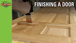 Howto Stain and Paint Unfinished Doors [upl. by Enirahtak641]