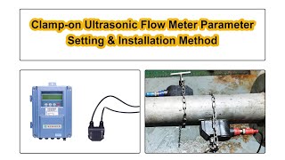 Clamp on transducers of ultrasonic flow meters installation method GuideHow to use clampon meters [upl. by Eahsat]