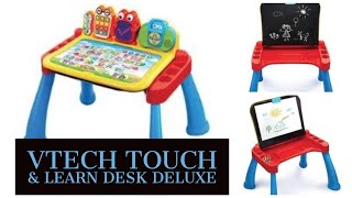 VTech Touch amp Learn Activity Desk Deluxe Unboxing and Demo [upl. by Ri]