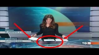 ITALIAN TV REPORTER accidentally flashes audience LIVE [upl. by Yesrod]