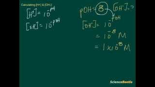 calculating H amp OH [upl. by Airod]