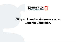 Why do I need maintenance on a Generac Generator [upl. by Reta555]