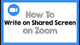 How to Write on Shared Screen on Zoom [upl. by Ahslek853]