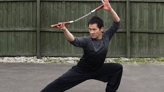 Bruce Lee Nunchaku For Beginners  Kung Fu Nunchucks Tutorial [upl. by Ecirtnas]