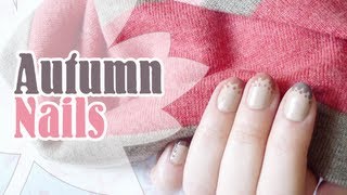 Easy Autumn French Nails [upl. by Madison]