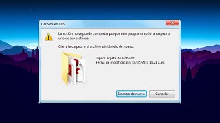 Cómo borrar un archivo que WINDOWS dice que esta EN USO [upl. by Nawd858]