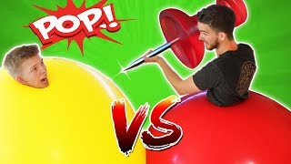 GIANT 6ft Balloon Battle [upl. by Secnirp]