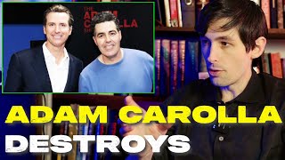 Adam Carolla Dismantles Gavin Newsom in Disastrous Interview Footage [upl. by Egbert867]