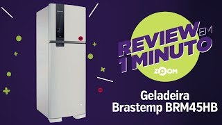 Geladeira Brastemp BRM45HB 375 Litros  Análise  REVIEW EM 1 MINUTO  ZOOM [upl. by Ohcamac]