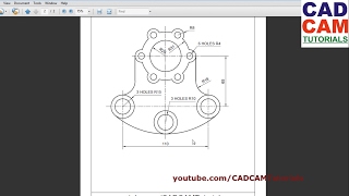 AutoCAD Training Exercises for Beginners  4 [upl. by Ydnolem291]