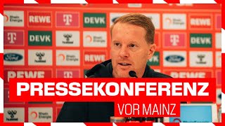 LIVE Pressekonferenz vor Mainz  1 FC Köln [upl. by Naveb232]