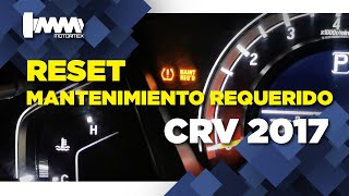 RESETEO LUZ DE MANTENIMIENTO CRV MOTORMEX [upl. by Yablon]