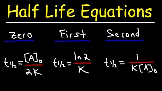 Half Life Equation Derivation [upl. by Bronnie962]