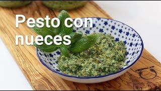 Salsa pesto con nueces [upl. by Hultgren]