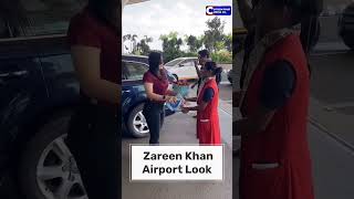 Zareen Khan Airport look viral on social media  She so Fit zareenkhan 😍 bollywood [upl. by Cioban]