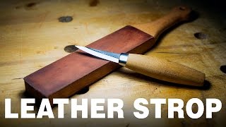 How to make a Leather Strop  Razor sharp knife [upl. by Ayam]