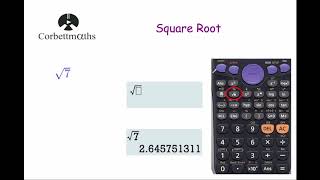 Square Root  Corbettmaths [upl. by Yesdnil]