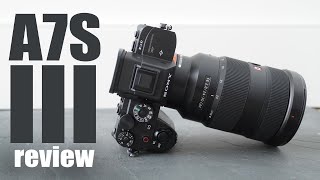 Sony A7S III review IN DEPTH best for PRO 4k video vs R5 [upl. by Doherty409]