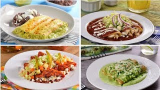 4 Recetas de Enchiladas Mexicanas [upl. by Forest]