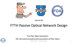 Lecture 65 FTTH Network Design [upl. by Ladnek743]