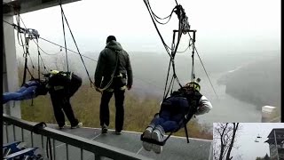 Harzdrenalin Megazipline Seilbahn  3 Kameras 06052017 [upl. by Petigny197]