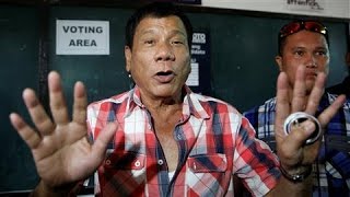 Philippine Election Duterte Headed for Victory [upl. by O'Doneven659]