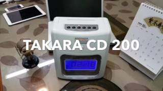 How to change cartridge ribbon Bundy Clock Takara CD200 [upl. by Marsden]