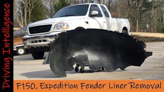 How To Remove F150 Fender Liner 10th Gen ‘97‘04 F150 F250LD Navigator Expedition Liner Removal [upl. by Reahard124]